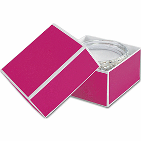 Fillmore Fuchsia Jewelry Boxes, 3 1/2 x 3 1/2 x 2