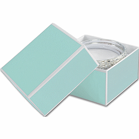 Mission Bay Blue Jewelry Boxes, 3 1/2 x 3 1/2 x 2