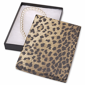 Leopard Jewelry Boxes, 7 x 5 x 7/8