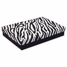 Zebra Jewelry Boxes, 7 x 5 x 1 1/4