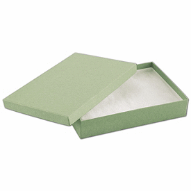 Light Green Jewelry Boxes, 7 x 5 x 1 1/4'
