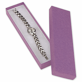 Purple Jewelry Boxes, 8 x 2 x 7/8
