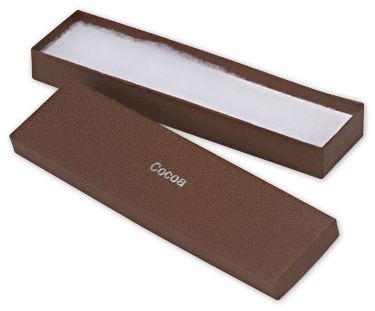 Cocoa Jewelry Boxes, 8 x 2 x 7/8' - Gifts Baskets Wholesale Supplies Shop