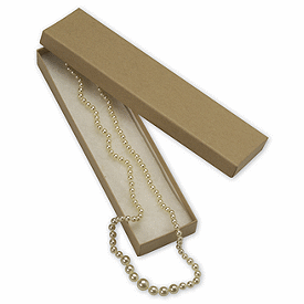 Natural Kraft Jewelry Boxes, 8 x 2 x 7/8