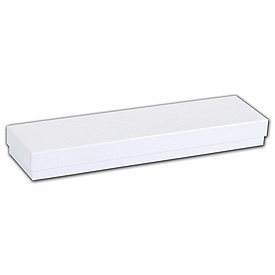 White Krome Jewelry Boxes, 8 x 2 x 7/8'