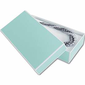 Mission Bay Blue Jewelry Boxes, 9 x 4 1/2 x 2