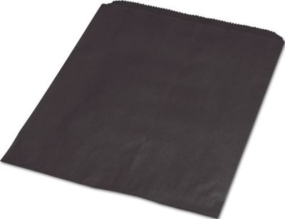 Black Paper Merchandise Bags, 6 1/4 x 9 1/4