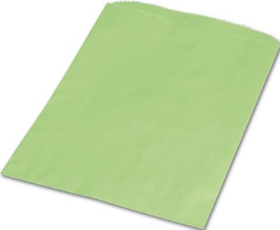 Lime Green Paper Merchandise Bags, 6 1/4 x 9 1/4' - Gifts Baskets Wholesale Supplies Shop