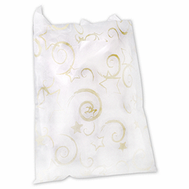 Stars Frosted Merchandise Bags, 9 x 12