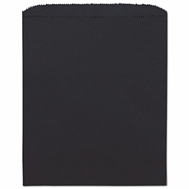 Black Paper Merchandise Bags, 8 1/2 x 11
