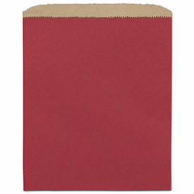 Brick Red Paper Merchandise Bags, 8 1/2 x 11