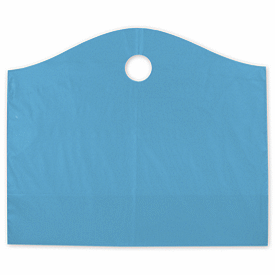 Lagoon Blue Frosted Wave Merchandise Bags, 22 x 8 x 18