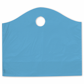 Lagoon Blue Frosted Wave Merchandise Bags, 18 x 6 x 15