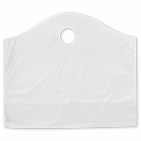 Clear Frosted Wave Merchandise Bags, 18 x 6 x 15