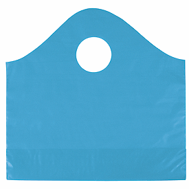 Lagoon Blue Frosted Wave Merchandise Bags, 12 x 4 x 11