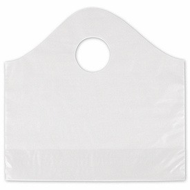 Clear Frosted Wave Merchandise Bags, 12 x 4 x 11