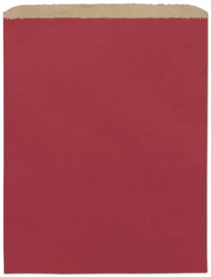 Brick Red Paper Merchandise Bags, 12 x 15