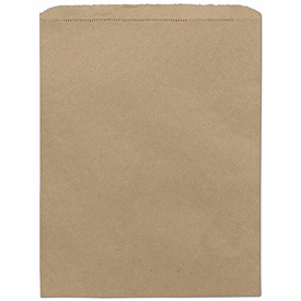 Kraft Paper Merchandise Bags, 12 x 15