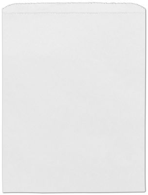 White Paper Merchandise Bags, 12 x 15