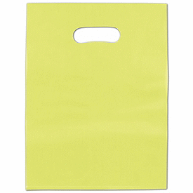 Lime Green Frosted High Density Merchandise Bags, 12 x 15'