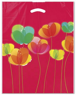 Flora Merchandise Bags, 12 x 16 + 3 Bottom Gusset