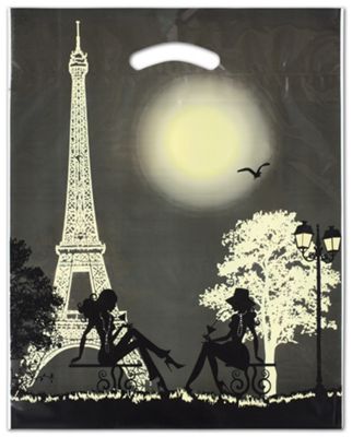 Paris Merchandise Bags, 12 x 16 + 3 Bottom Gusset