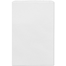 White Paper Merchandise Bags, 14 x 3 x 21