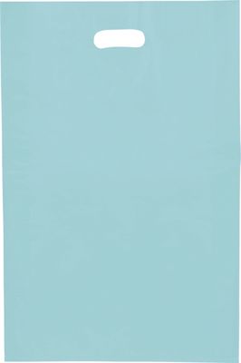 Turquoise Frosted High Density Merchandise Bags, 14x3x21' - Gifts Baskets Wholesale Supplies Shop