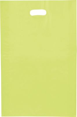 Lime Green Frosted High Density Merchandise Bags, 14x3x21' - Gifts Baskets Wholesale Supplies Shop