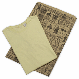 Newsprint Merchandise Bags, Side Gussets, 14 x 3 x 21