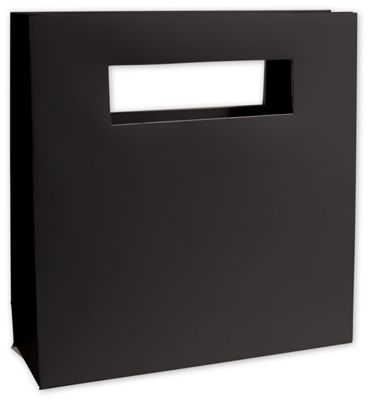 Black Out Mod Bag Mini Shoppers, 8 x 2 1/2 x 8' - Gifts Baskets Wholesale Supplies Shop