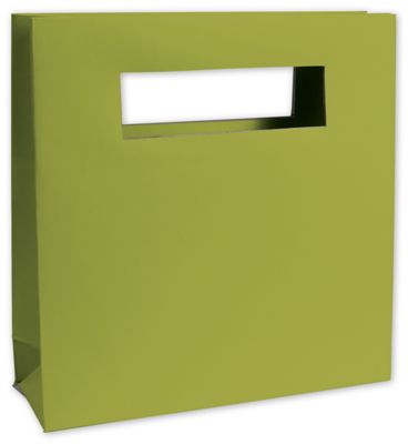 Groovy Green Mod Bag Mini Shoppers, 8 x 2 1/2 x 8' - Gifts Baskets Wholesale Supplies Shop
