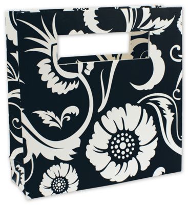 Bloomin' Love Mod Bag Mini Shoppers, 8 x 2 1/2 x 8' - Gifts Baskets Wholesale Supplies Shop