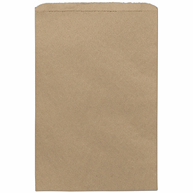Kraft Paper Merchandise Bags, 12 x 2 3/4 x 18