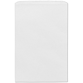 White Paper Merchandise Bags, 12 x 2 3/4 x 18