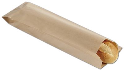 Kraft Paper Bottle and Bread Bags, 5 x 2 x 18