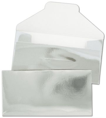 Silver Gift Certificate Envelopes, 3 1/4 x 6 1/2
