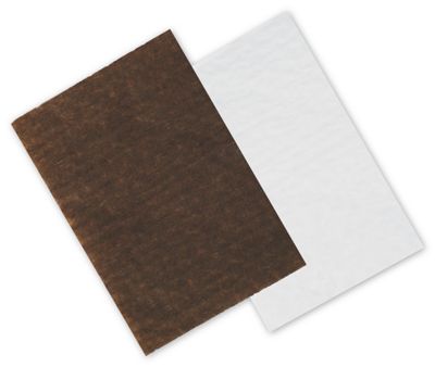 Brown/White Reversible Candy Tray Pads, 4 3/4 x 3 1/4