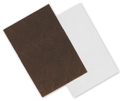 Brown/White Reversible Candy Tray Pads, 9 5/16 x 6 3/16' - Gifts Baskets Wholesale Supplies Shop