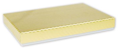Gold Decorative Candy Boxes, 9 1/2 x 6 3/8 x 1 3/16' - Gifts Baskets Wholesale Supplies Shop