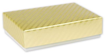 Gold Decorative Candy Boxes, 4 3/4 x 3 1/4 x 1 3/16' - Gifts Baskets Wholesale Supplies Shop