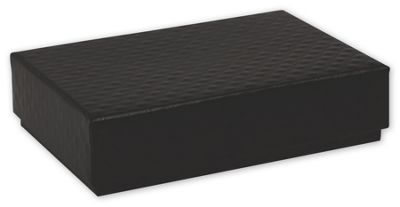 Quilted Black Decorative Candy Boxes - Gifts Baskets Wholesale Supplies Shop