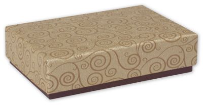 Taupe Decorative Candy Boxes, 4 3/4 x 3 1/4 x 1 3/16' - Gifts Baskets Wholesale Supplies Shop