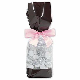 Brown Solid Band Cello Bags, 2 x 1 7/8 x 9 1/2