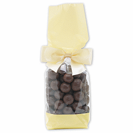 Cream Solid Band Cello Bags, 2 5/8 x 1 7/8 x 10 3/4
