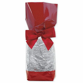 Red Solid Band Cello Bags, 2 5/8 x 1 7/8 x 10 3/4