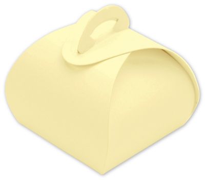 Cream Single Truffle Totes, 1 1/2 x 1 1/2 x 1 1/4' - Gifts Baskets Wholesale Supplies Shop