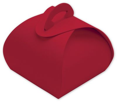 Red Single Truffle Totes, 1 1/2 x 1 1/2 x 1 1/4' - Gifts Baskets Wholesale Supplies Shop