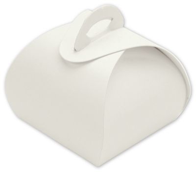 White Single Truffle Totes, 1 1/2 x 1 1/2 x 1 1/4' - Gifts Baskets Wholesale Supplies Shop