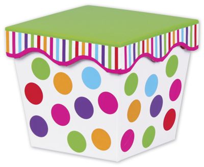 Gumballs Angled Gourmet Boxes, 5 x 5 x 4 5/8' - Gifts Baskets Wholesale Supplies Shop